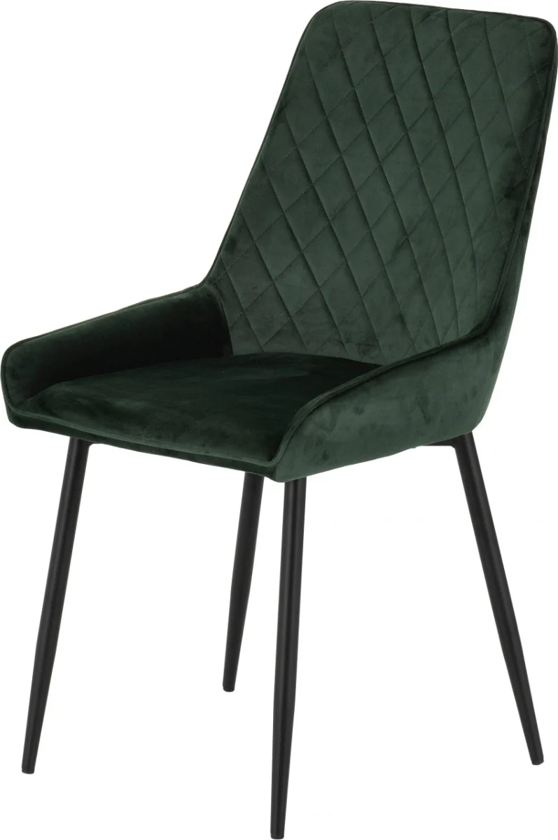 Hamilton Large Dining Set with Avery Chairs – Medium Oak Effect Table and Emerald Green Velvet - Image 9