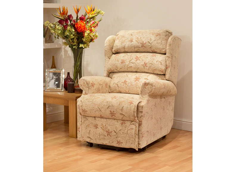 Hampton Lift & Recline Chair – Dual Motor with Compact Design (Anna Beige Fabric)