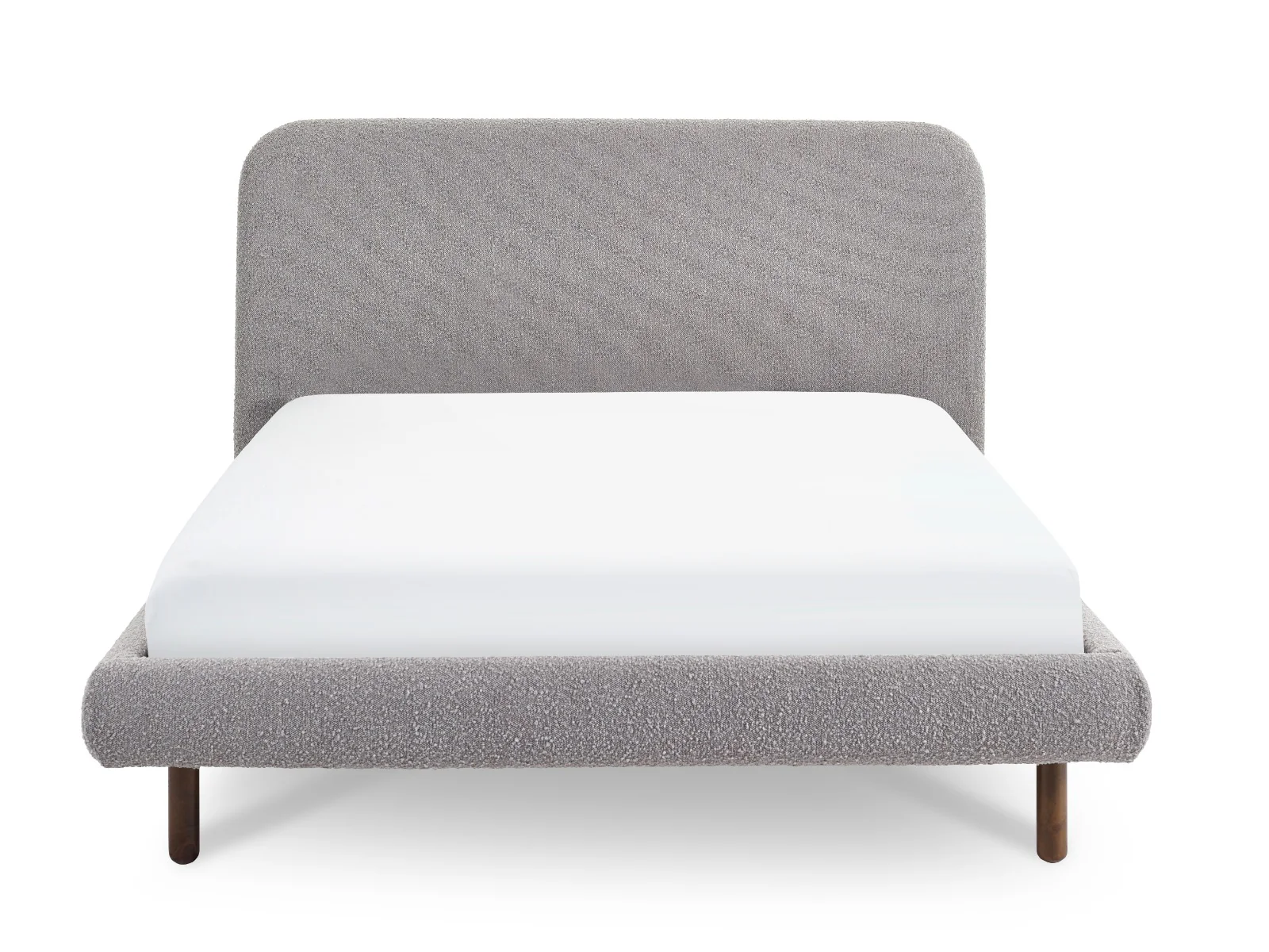 Hannah Double Bed 135cm - Grey Boucle - Image 10