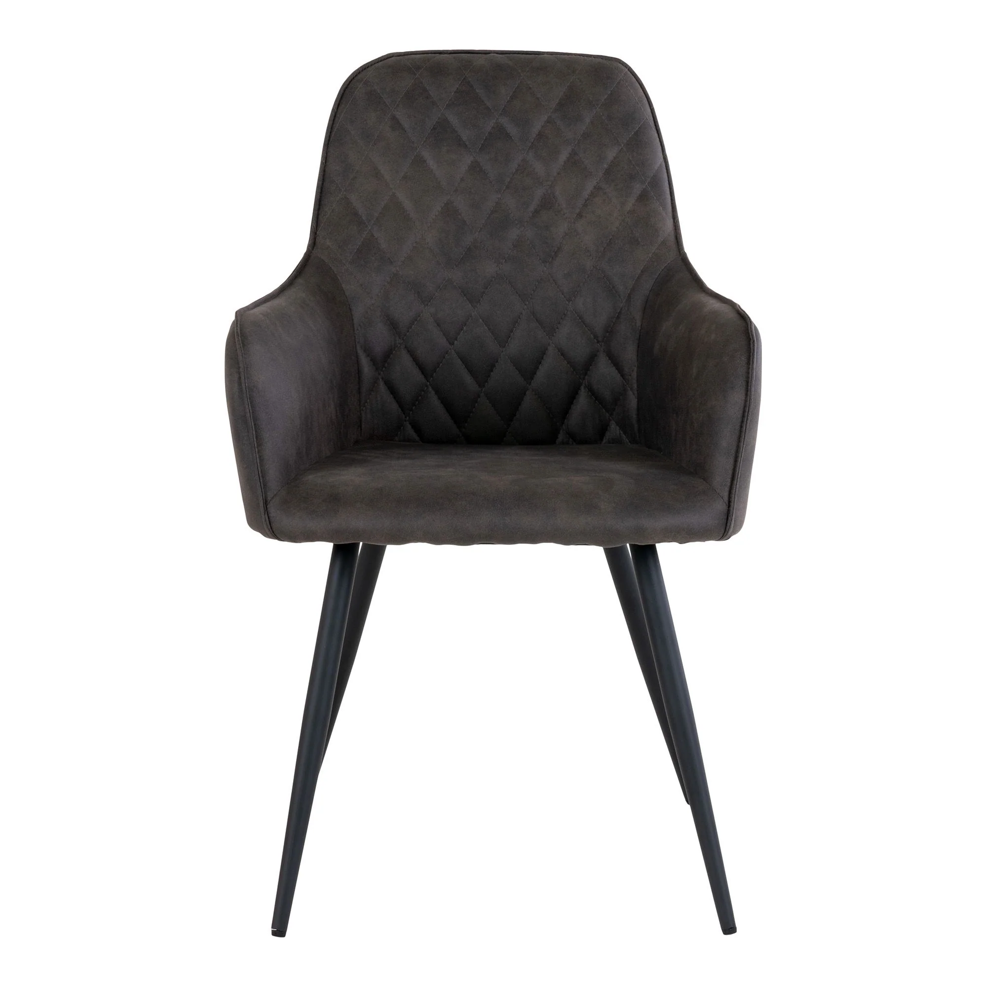 Harbo Dining Chair Option 9 – Grey Microfiber with Steel Frame