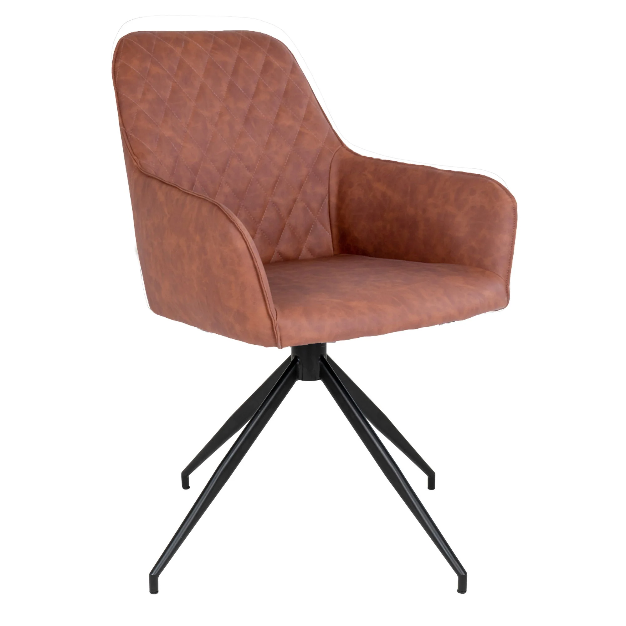 Harbo Dining Chair – Swivel Option 1 in Brown - Image 3