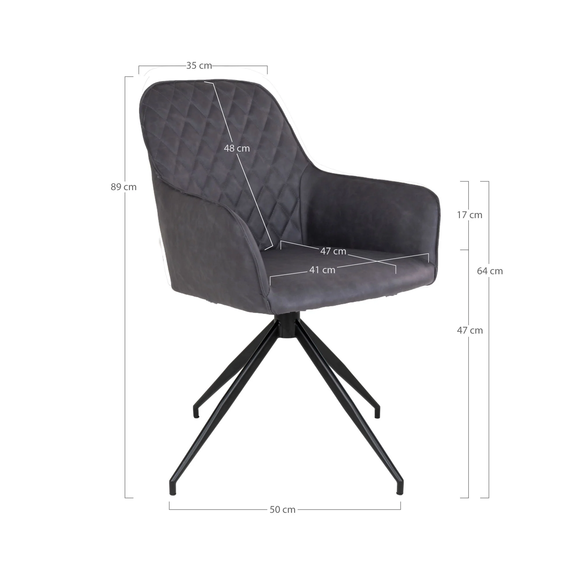 Harbo Dining Chair with swivel Option 2 - Image 2
