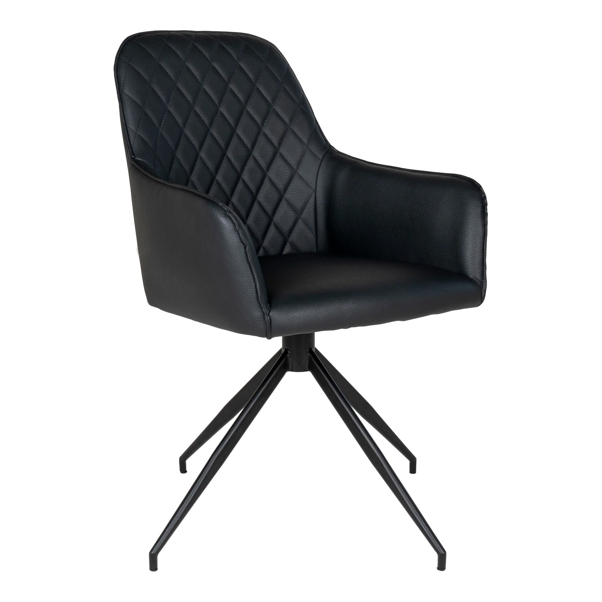 Harbo Dining Chair – Swivel Option with Black Finish - Image 3