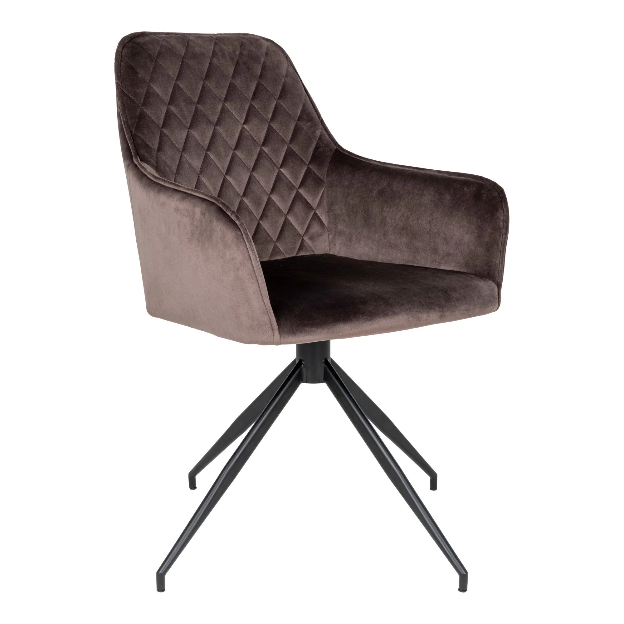 Harbo Dining Chair with Swivel Option 4 – Light Brown Velvet - Image 3