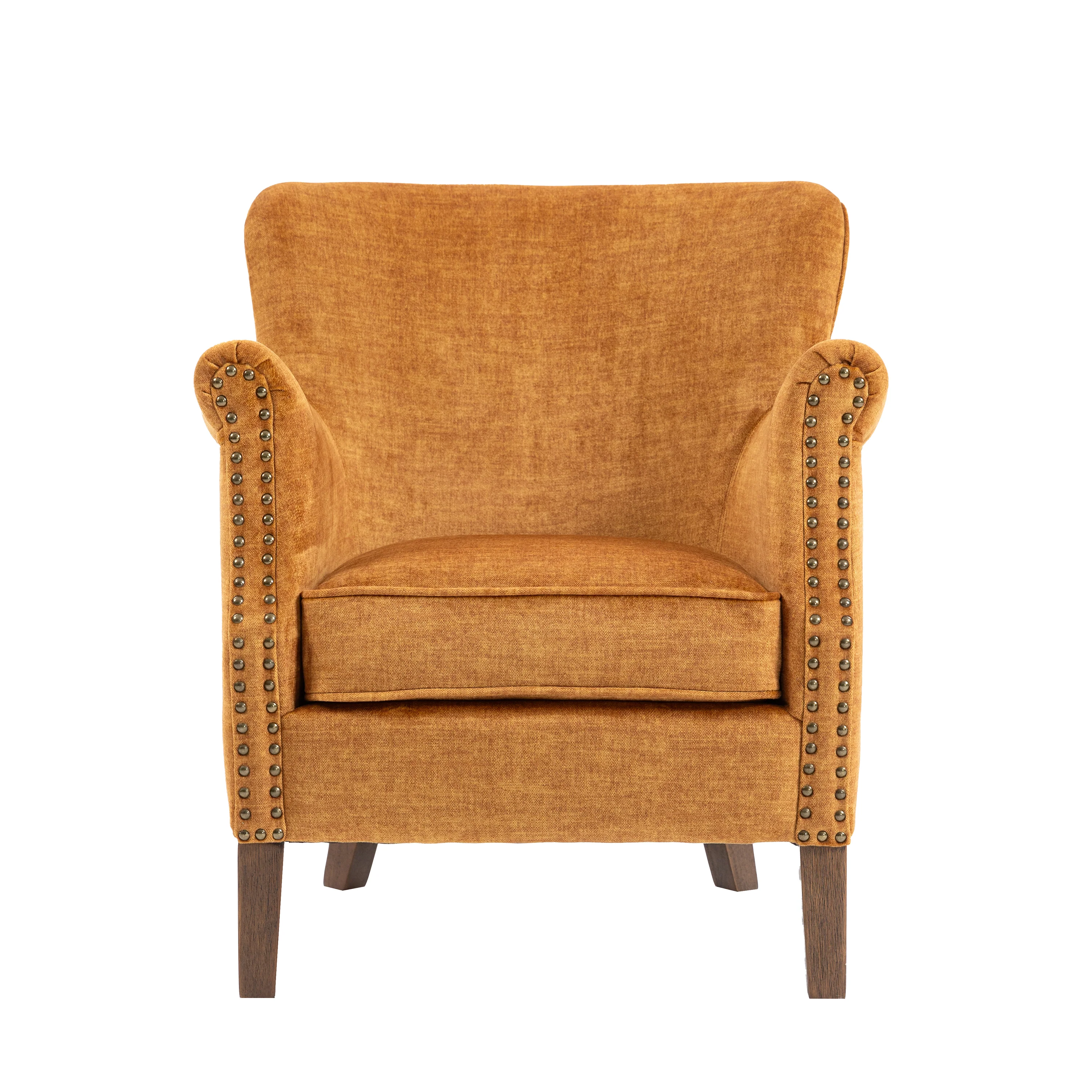 Harlow Armchair Vogue – Amber Fabric Accent Chair - Image 3