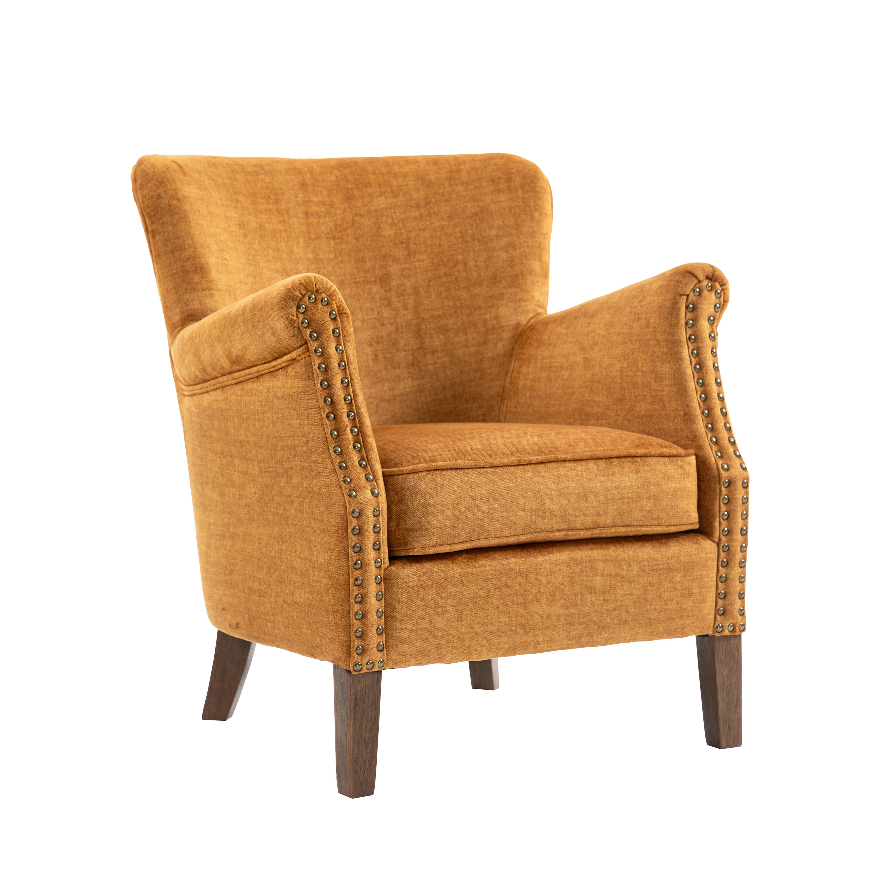 Harlow Armchair Vogue – Amber Fabric Accent Chair - Image 4