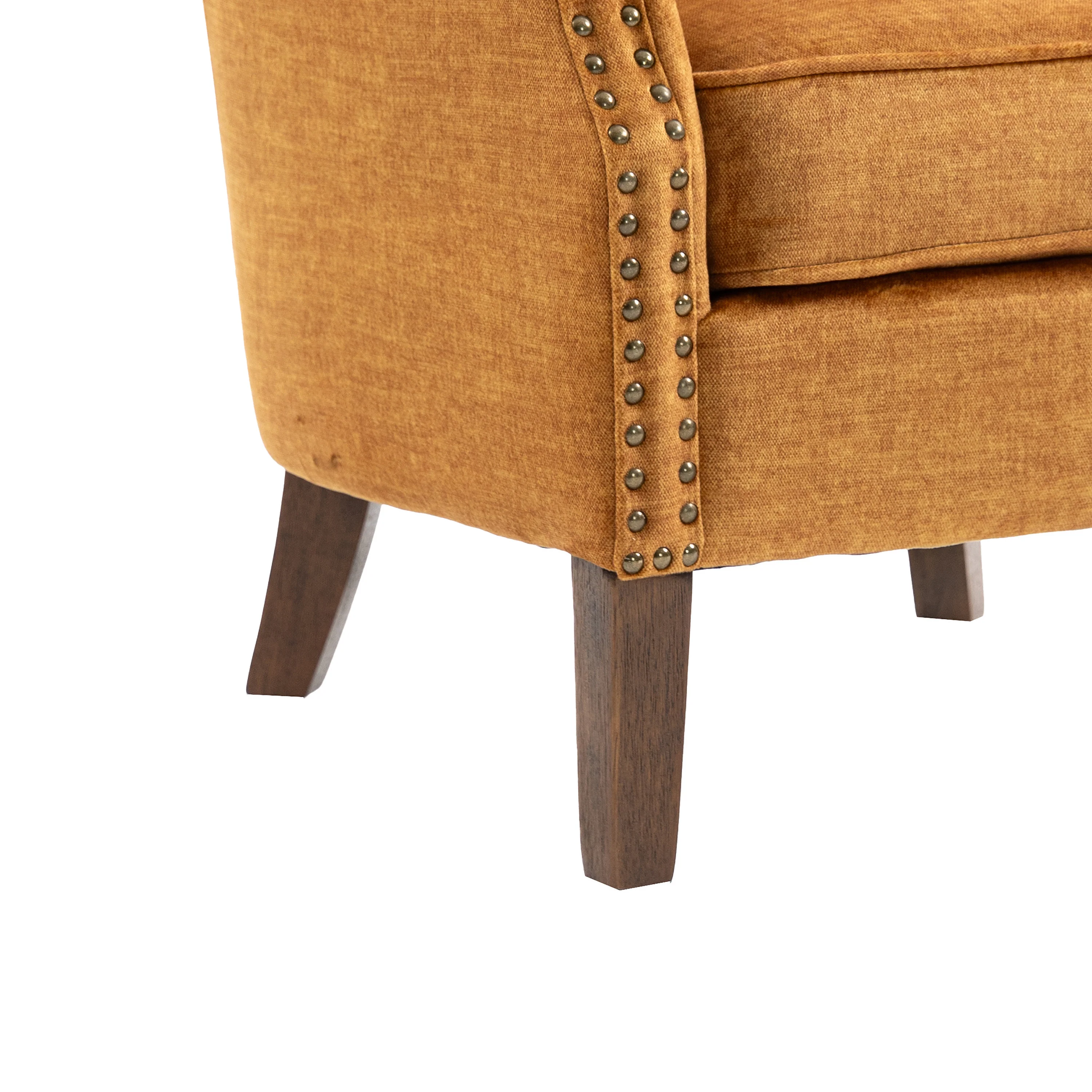 Harlow Armchair Vogue – Amber Fabric Accent Chair - Image 8