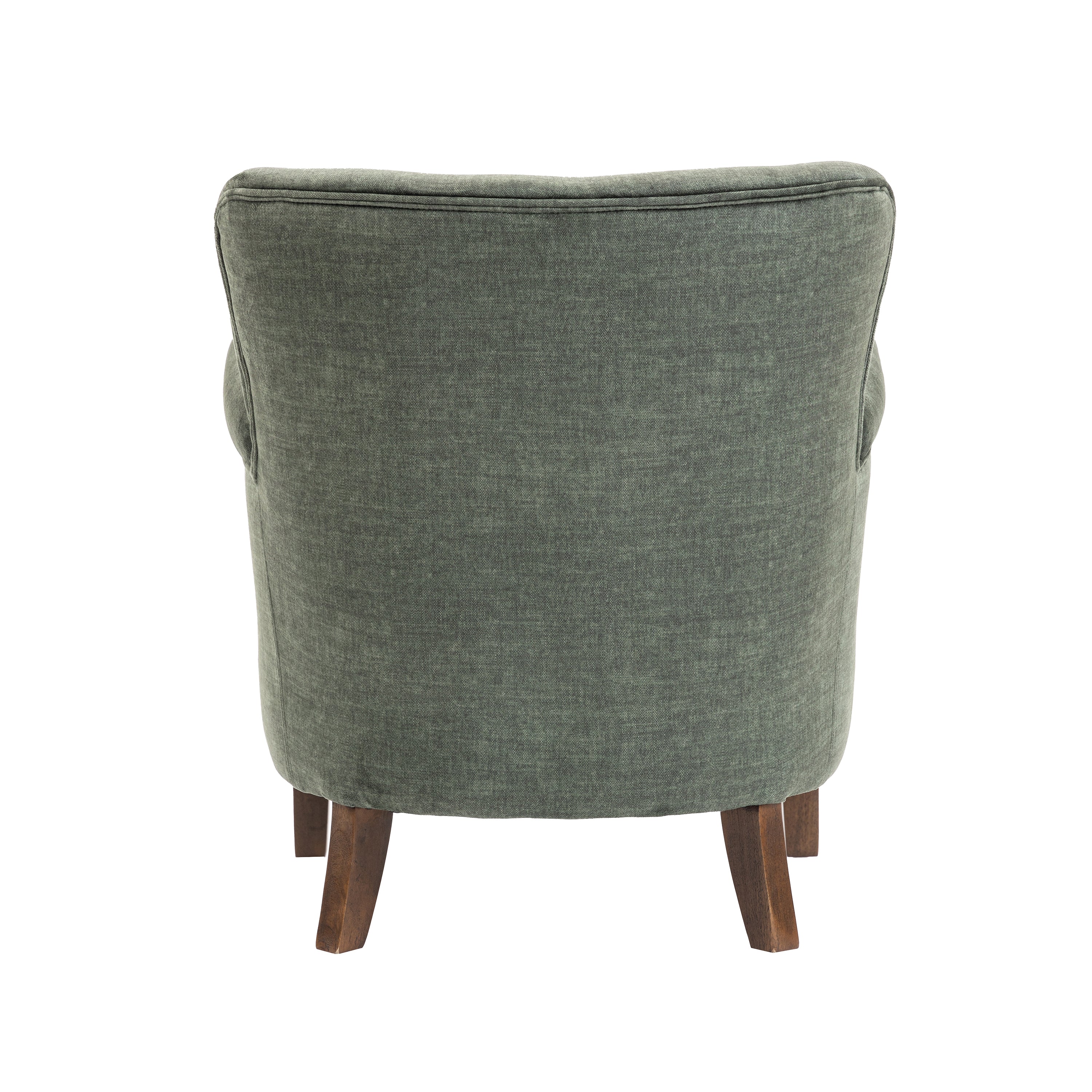 Harlow Armchair – Vogue Winter Moss with Brass Studding - Image 6