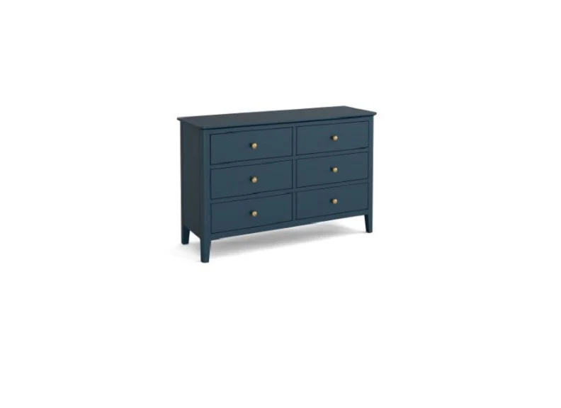 Harrowgate Blue Six Drawer Wide Chest - Image 2