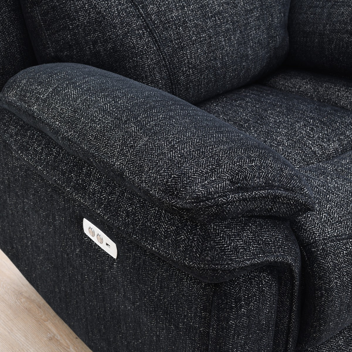Harrow 3+1+1 Suite Black – Electric Reclining Comfort with USB Port (Electric) - Image 3