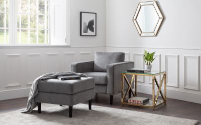 Hayward Armchair - Grey Chenille - Image 2