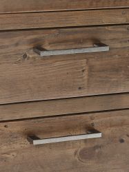 Heritage 3 Drawer Bedside – Distressed Reclaimed Wood with Industrial Style - Image 5