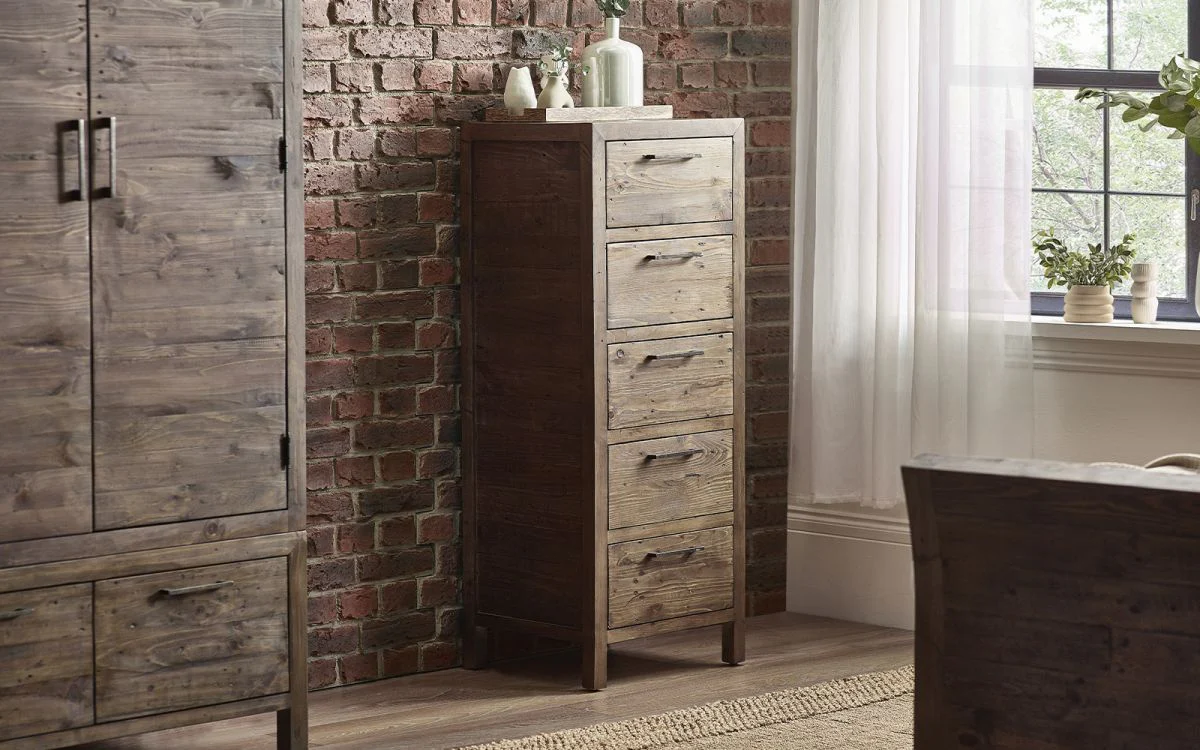 Heritage 5-Drawer Tallboy Chest - Classic Storage Solution