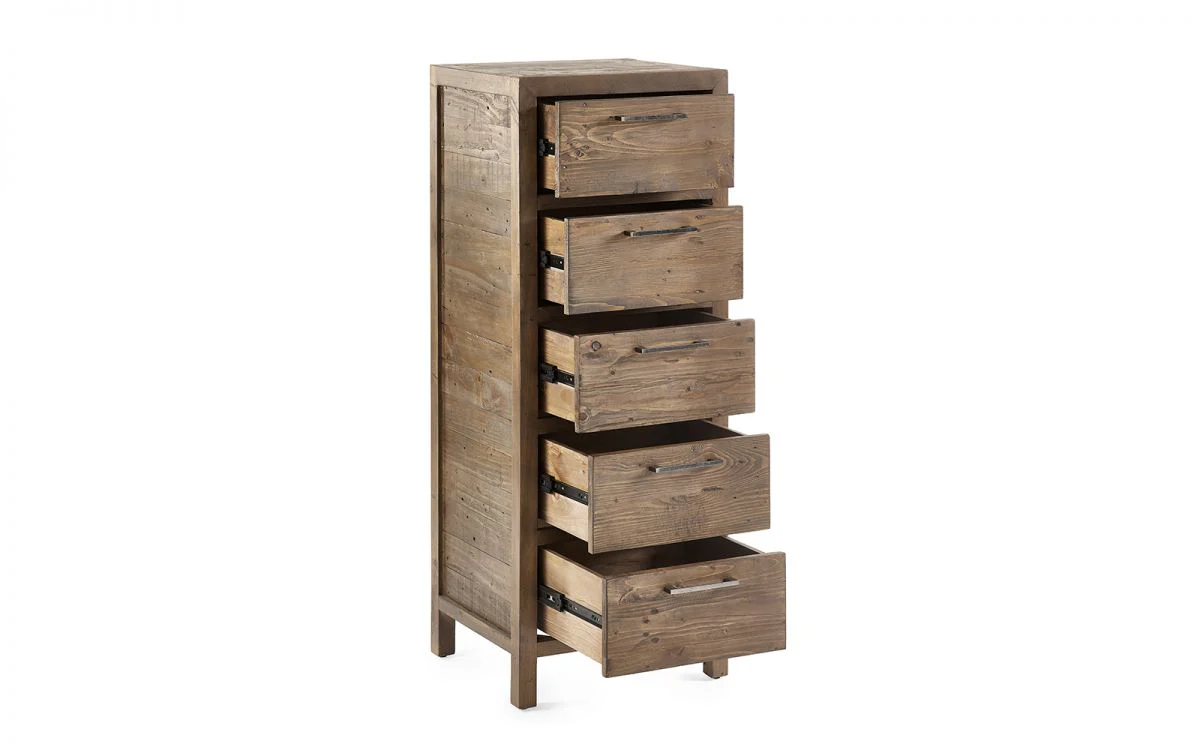 Heritage 5-Drawer Tallboy Chest - Classic Storage Solution - Image 3