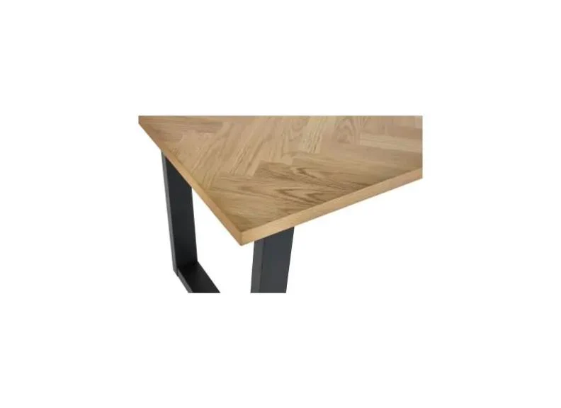 Hilton Dining Set – White Oak Veneer 180 cm Table with Herringbone Pattern - Image 12