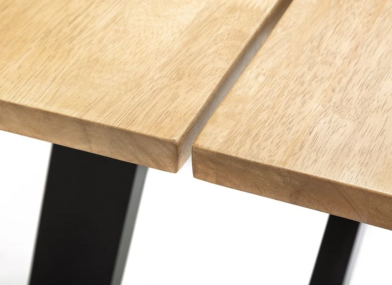 Hockley Black & Oak Dining Table - Image 5