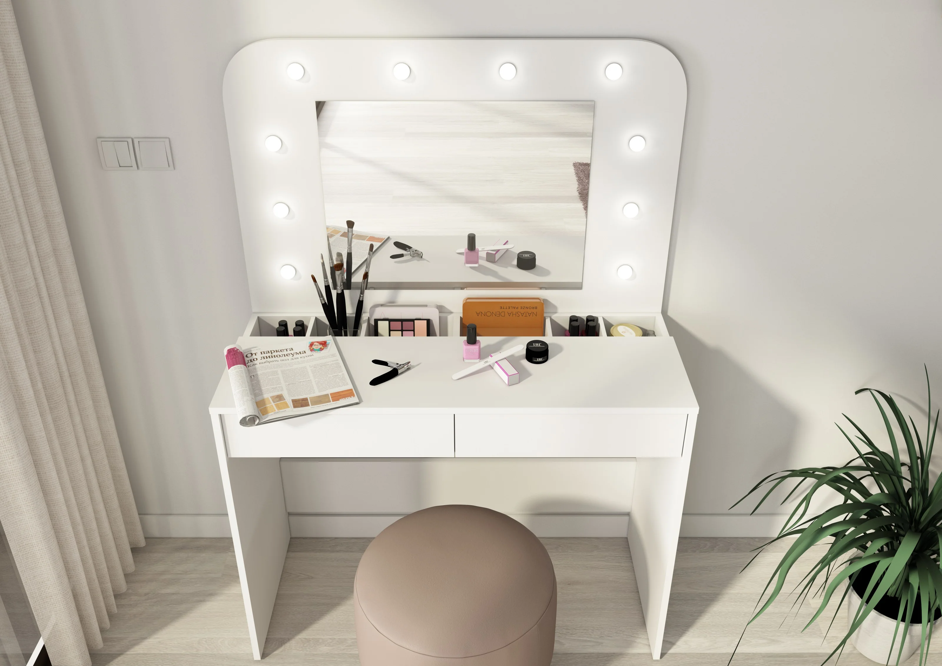 Hollywood Vanity- In Stock - Express Delivery - New Low Price - Image 2