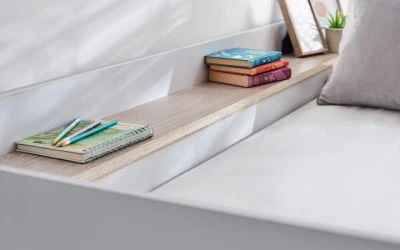 Horizon Bunk Bed - Pale Wood & White Finish with Built-in Storage & Glow-in-the-Dark Steps - Image 6