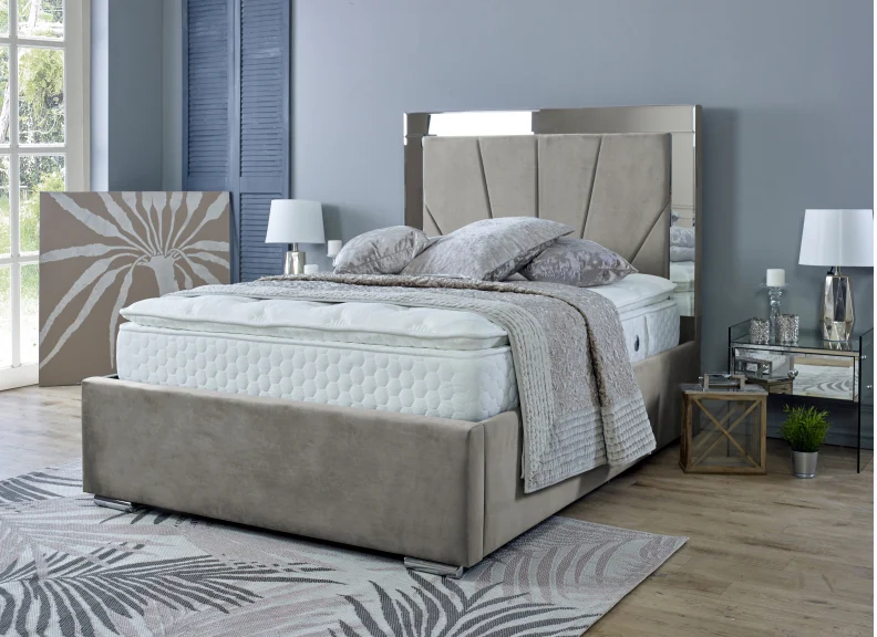 Horizon Velvet Mirrored Beds - Image 19