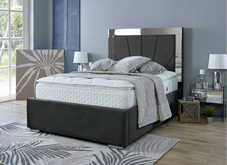 Horizon Velvet Mirrored Beds - Image 51