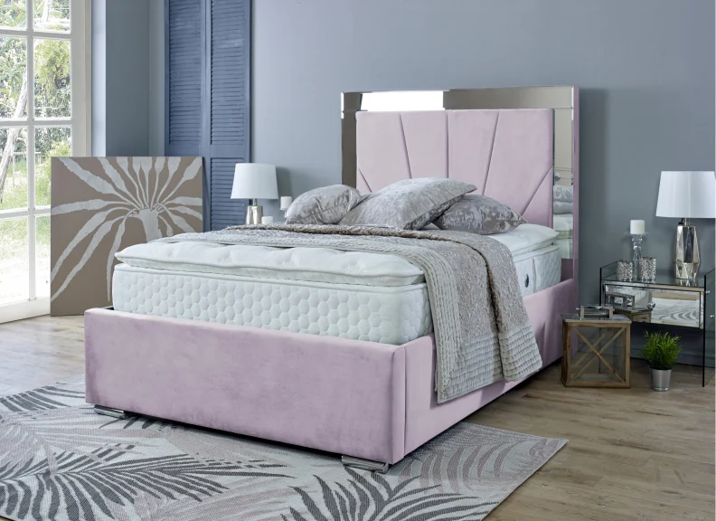 Horizon Velvet Mirrored Beds - Image 74