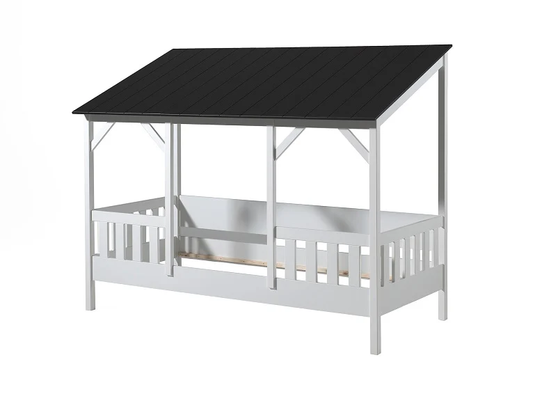 House Bed With Black Roof And Optional Drawer - Image 7