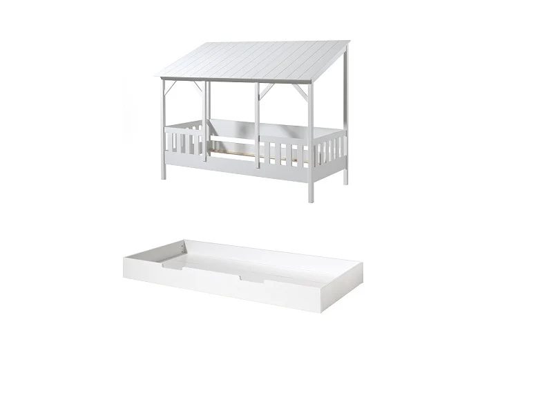 House Bed With White Roof And Optional Drawer - Image 6