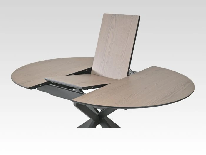 Infiniti 120-160cm Ext. Round Dining Table Ashen Oak - Image 2