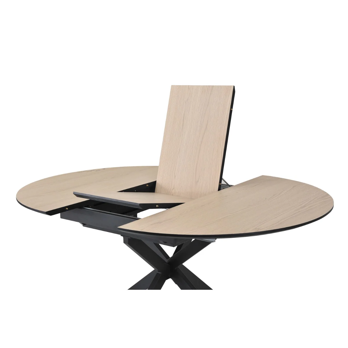 Infiniti 120-160cm Ext. Round Dining Table Dune Oak - Image 2