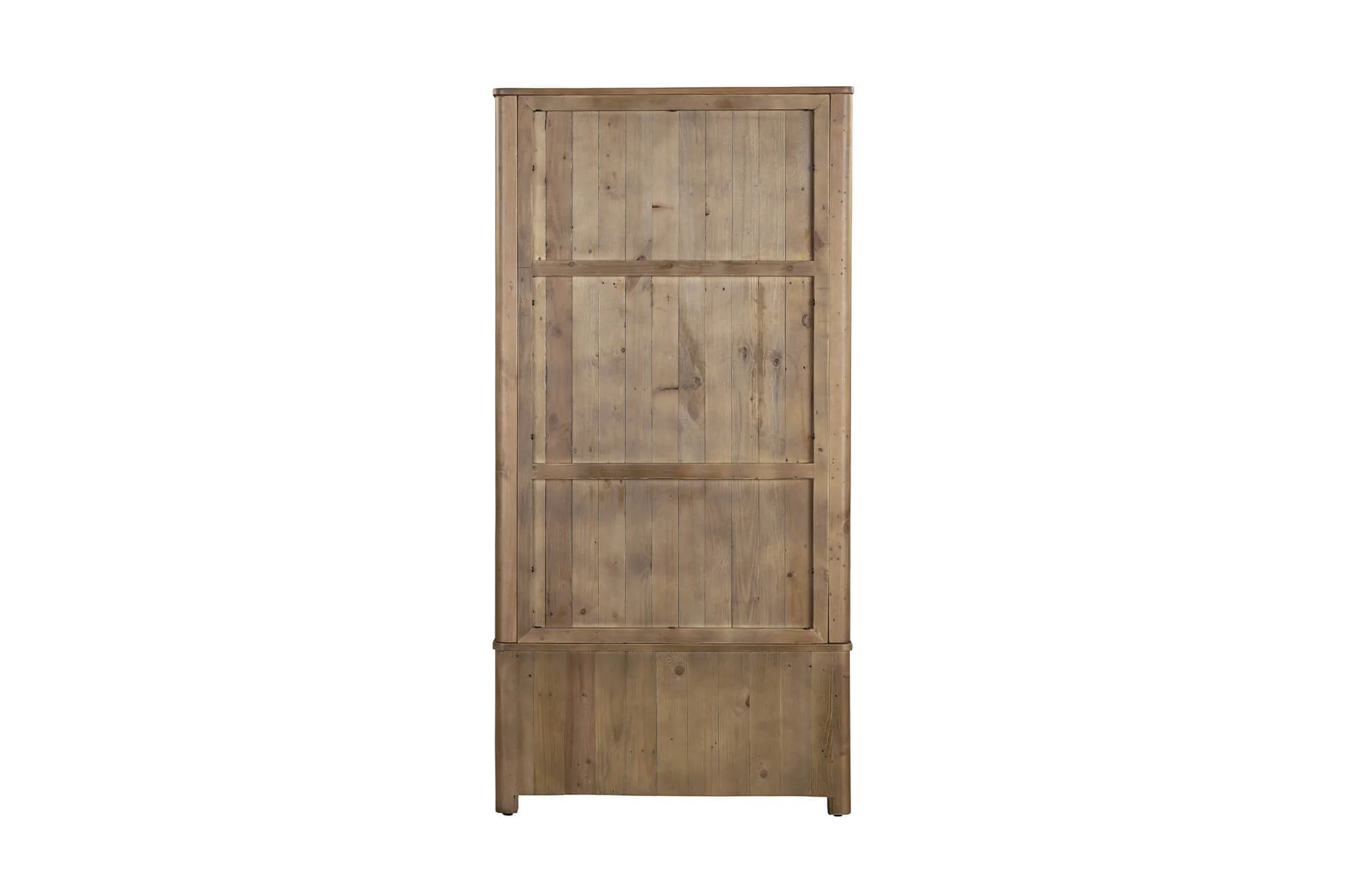 Inola 2 Door 1 Drawer Wardrobe – Reclaimed Pine with Brass Handles - Image 5