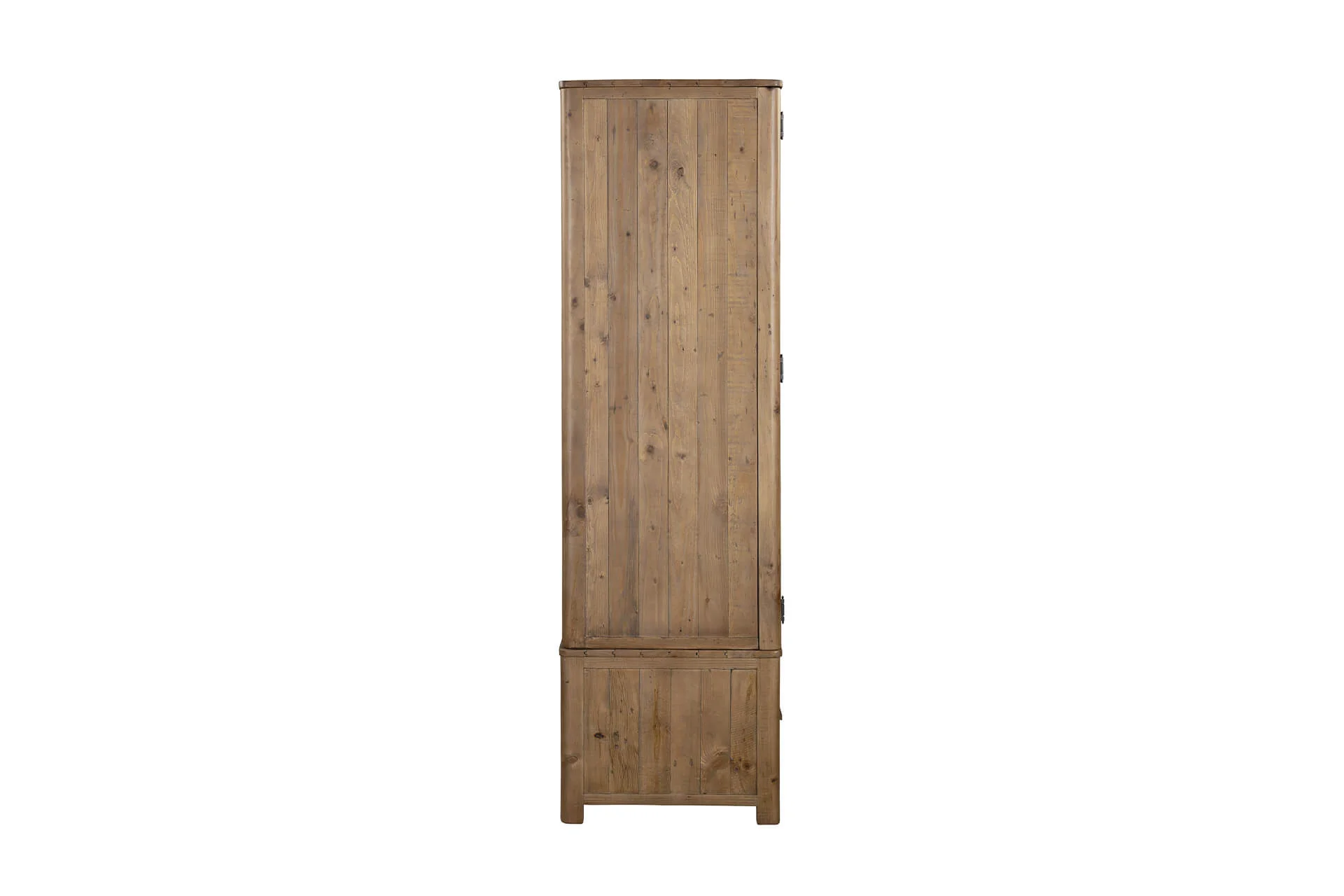Inola 2 Door 1 Drawer Wardrobe – Reclaimed Pine with Brass Handles - Image 6