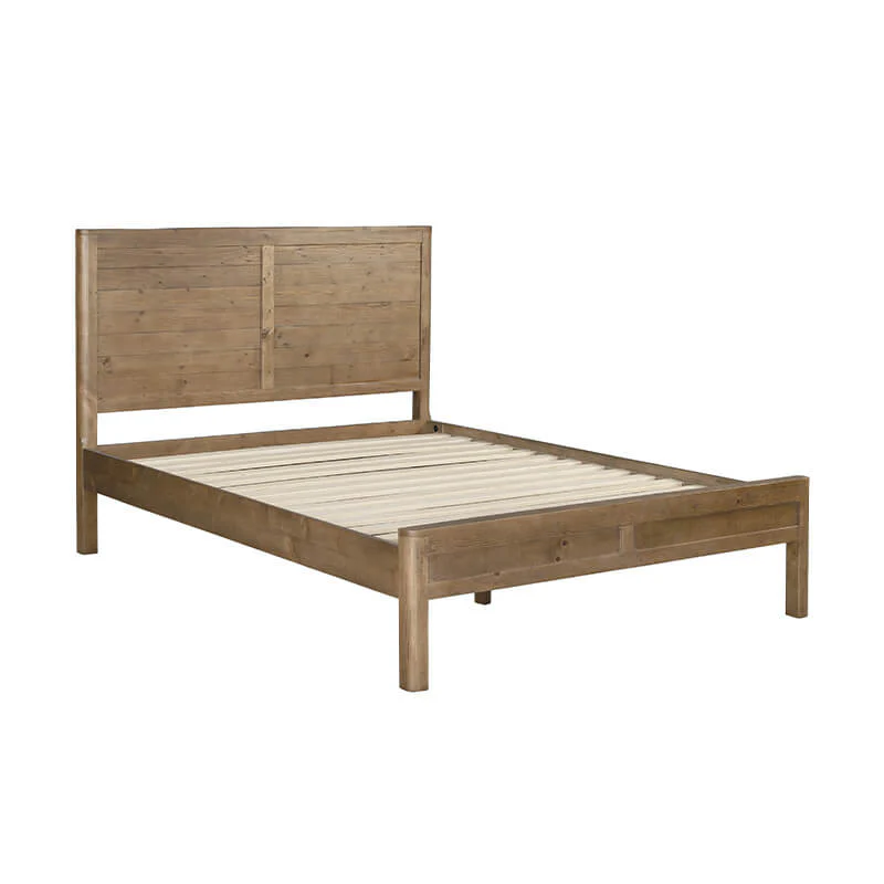 Inola 4'6 Bed – Reclaimed Pine with Solid Wooden Legs - Image 9