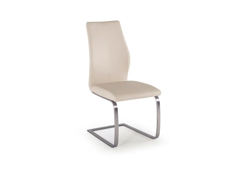 Irma Dining Chairs – Soft Faux Leather (Brushed Metal Frame) - Image 4