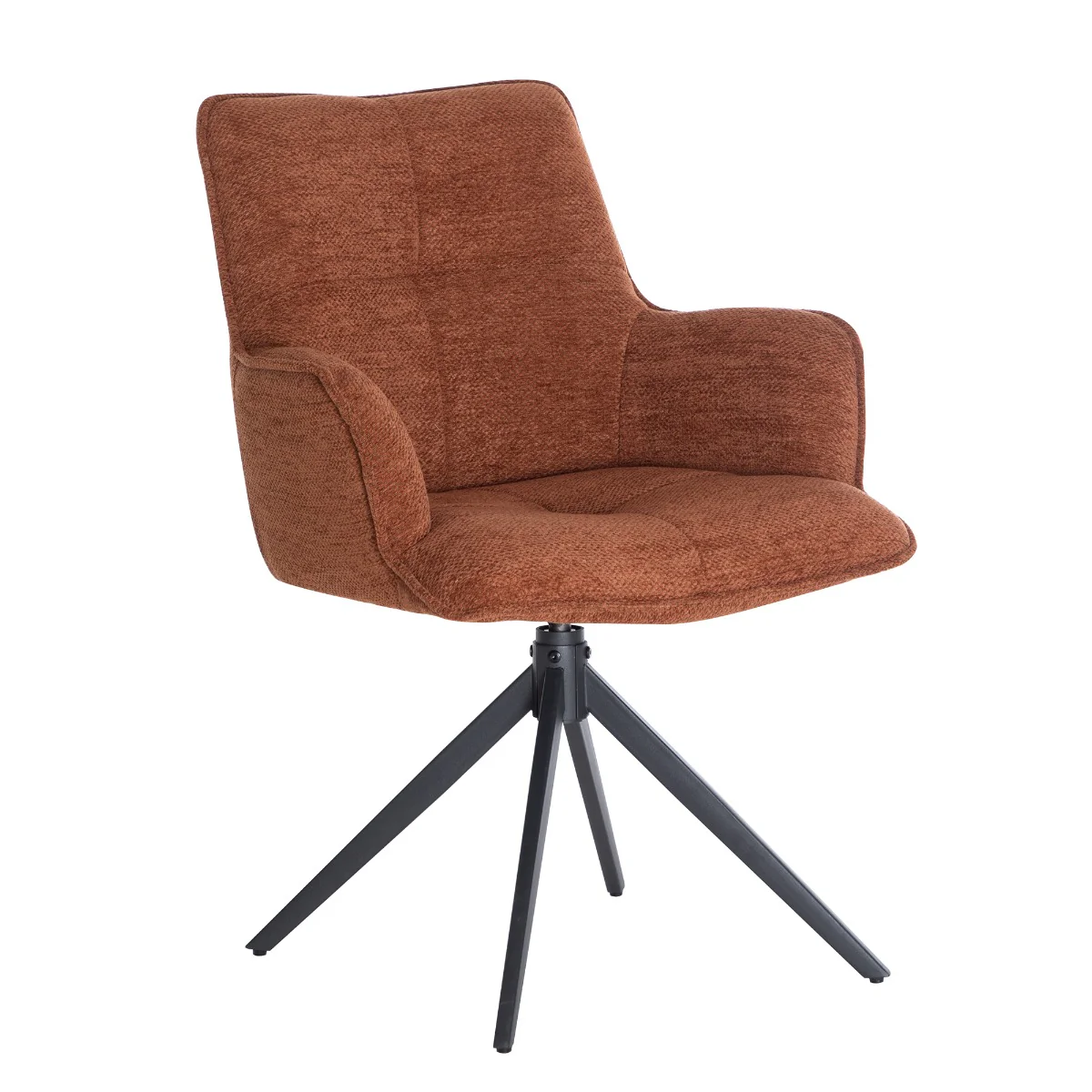Set of 2 Jacob Dining Chair Tan Fabric - Image 4