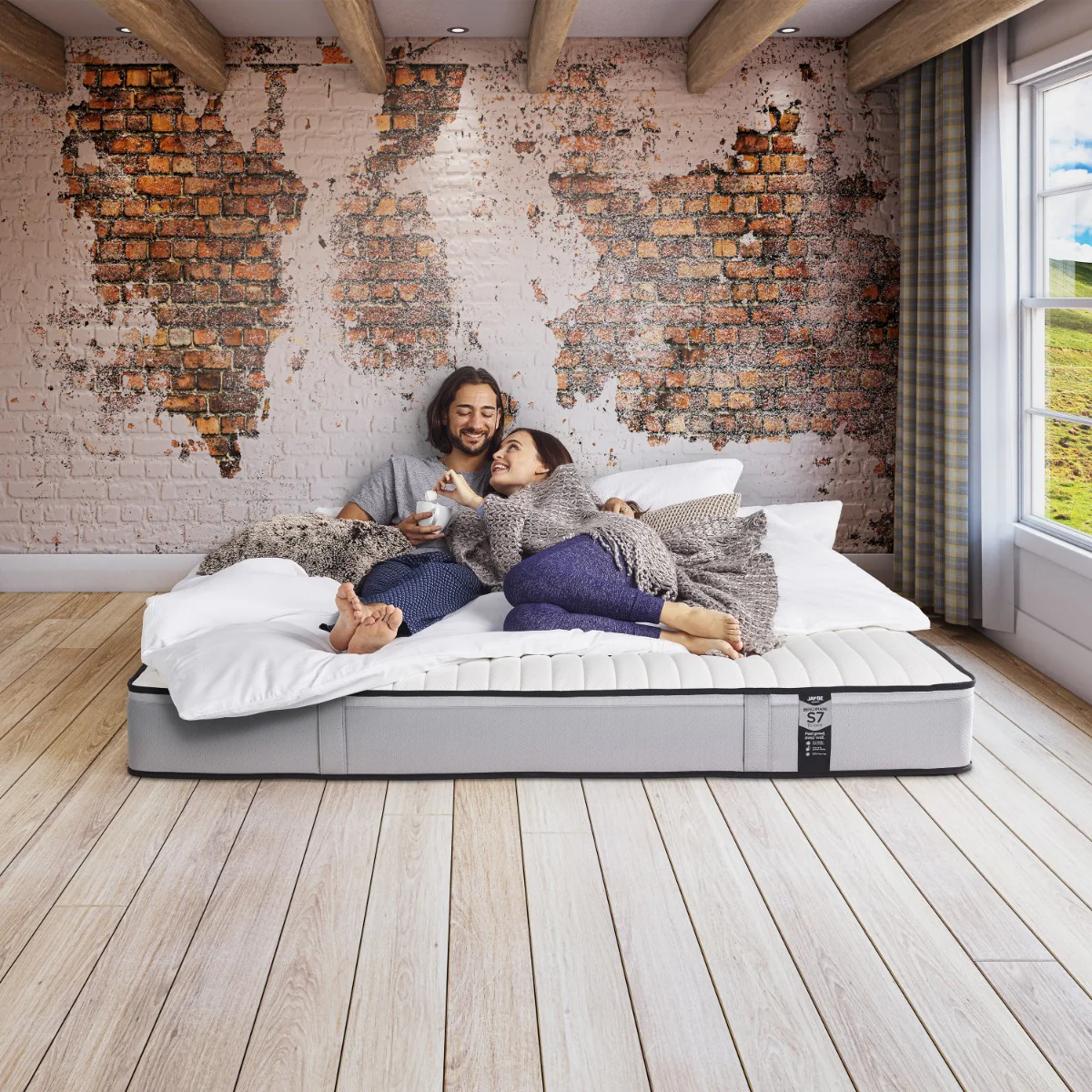 Jay-Be Benchmark S7 Eco-Friendly Mattress – 5ft with Deep e-Spring Core