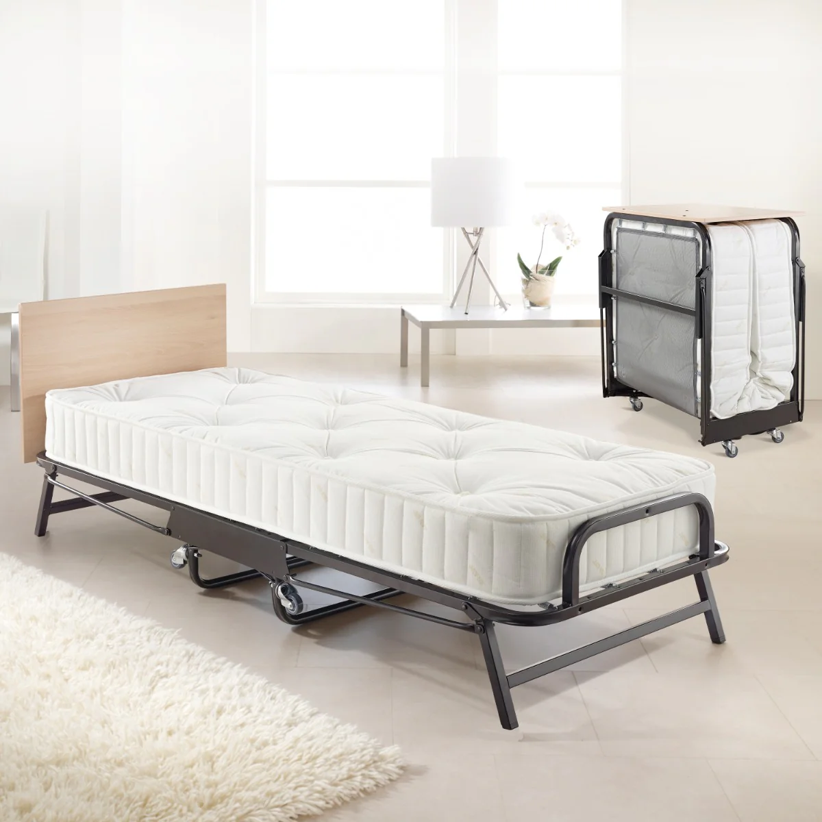 Jay-Be Crown Premier Folding Bed – Deep Sprung Mattress 2ft6 (Pre-order only)