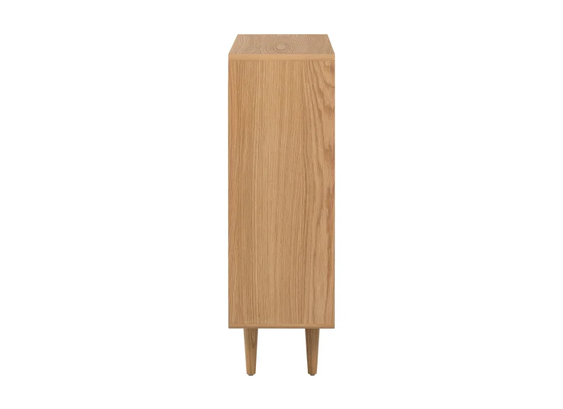Jenson Low Bookcase – Oak with Soft Close Doors - Image 4