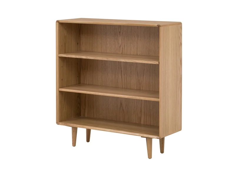 Jenson Low Bookcase – Oak with Soft Close Doors - Image 6