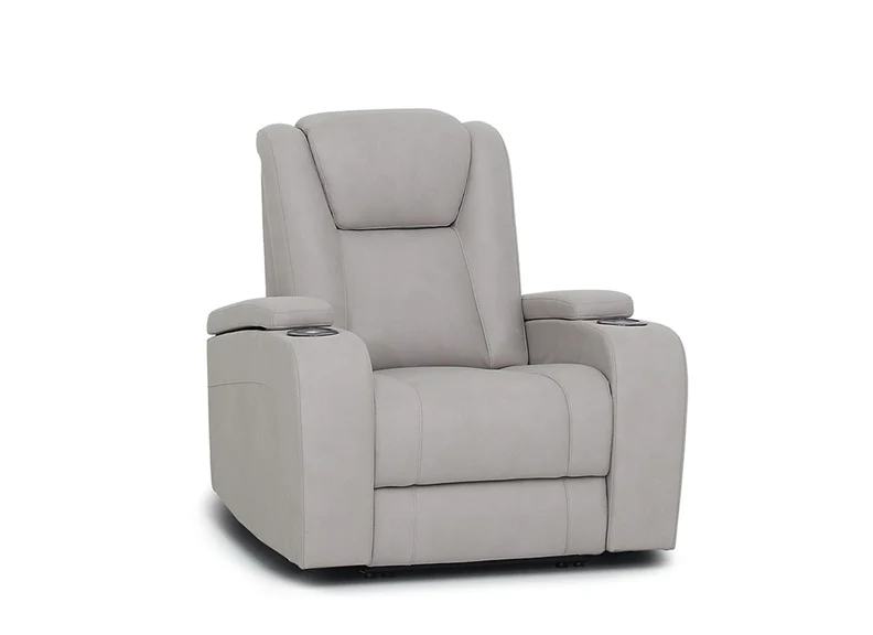 Jesse Powered Armchair – Pearl Fabric with USB Ports