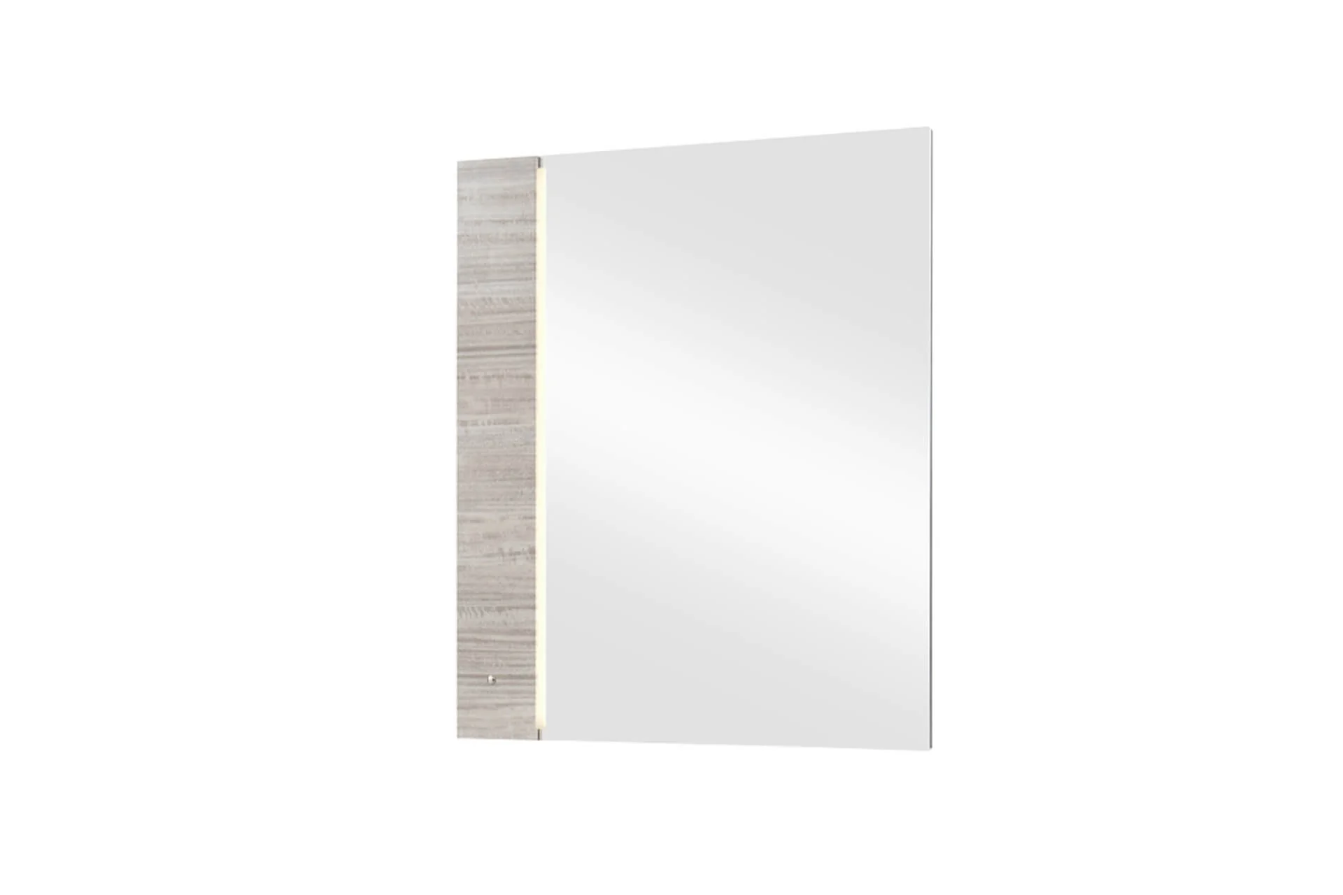 Jules Mirror – Grey Gloss Frame with LED Lighting - Image 3
