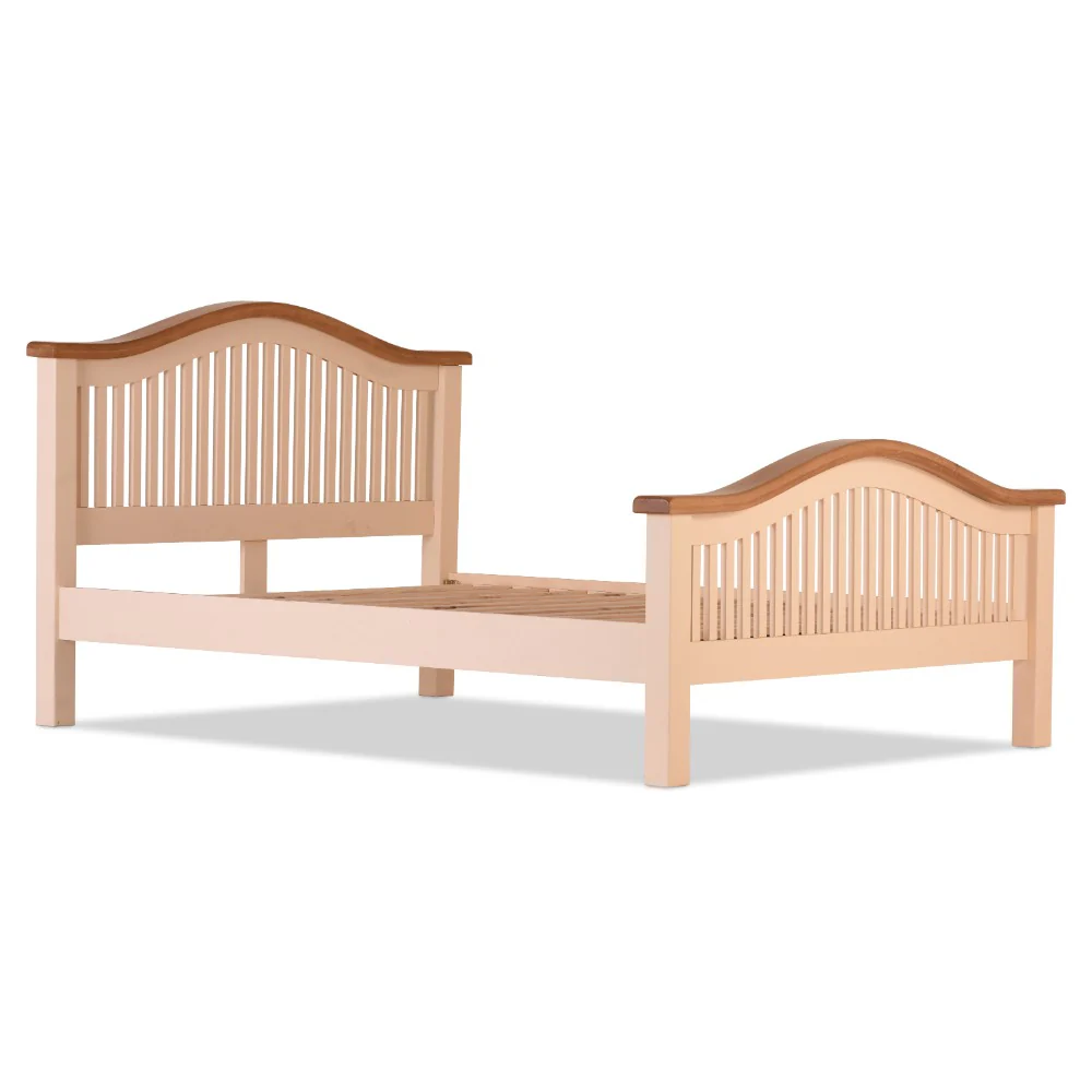 Juliet Curved Bed 5ft – Solid Oak with Semi-Gloss Finish - Image 3