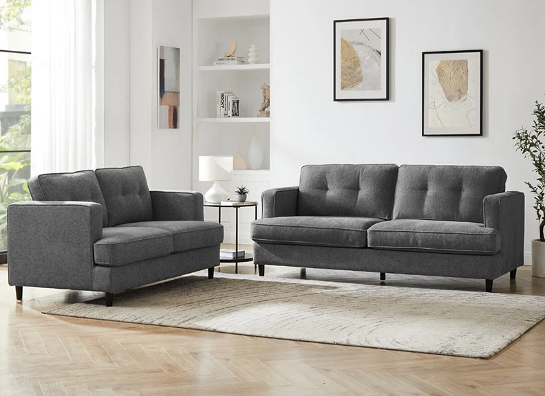 Juniper Fixed 3 Seater Sofa – Classic Button-Back Design with Pocket-Sprung Seating - Image 4