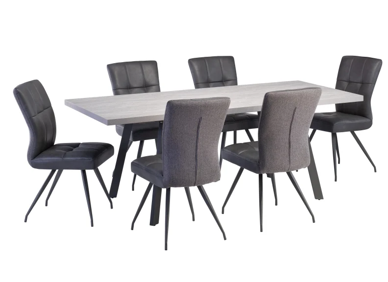 Kabana Grey PU Dining Chair - Image 2