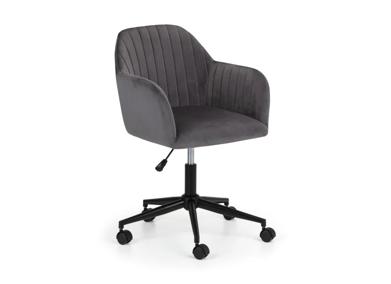 Kahlo Velvet Swivel Chairs – Plush Fabric with Height Adjustable Base - Image 6