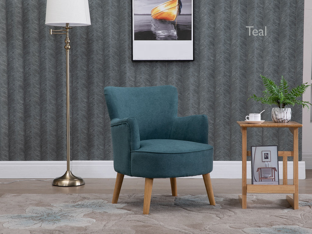 Keira Armchair Teal - Image 2