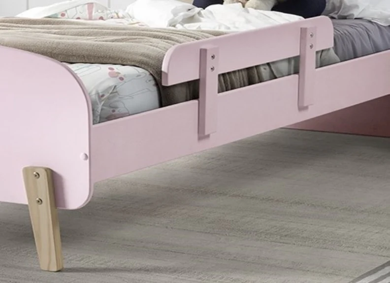 Kiddy Single Bed 90 cm – Scandinavian Pine with Optional Safety Rail - Image 14