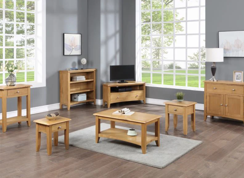 Kilkenny Oak Lamp Table with Drawer - Elegant and Functional