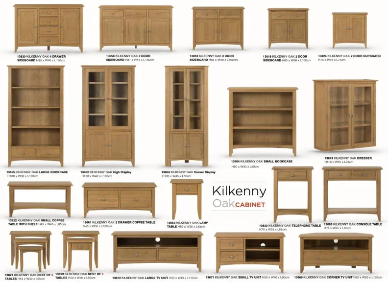 Kilkenny Oak Lamp Table with Drawer - Elegant and Functional - Image 2