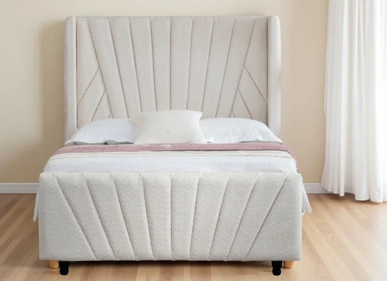 King David 5 ft Upholstered Storage Bed – Luxury Designer Frame with Plush Headboard - Image 2