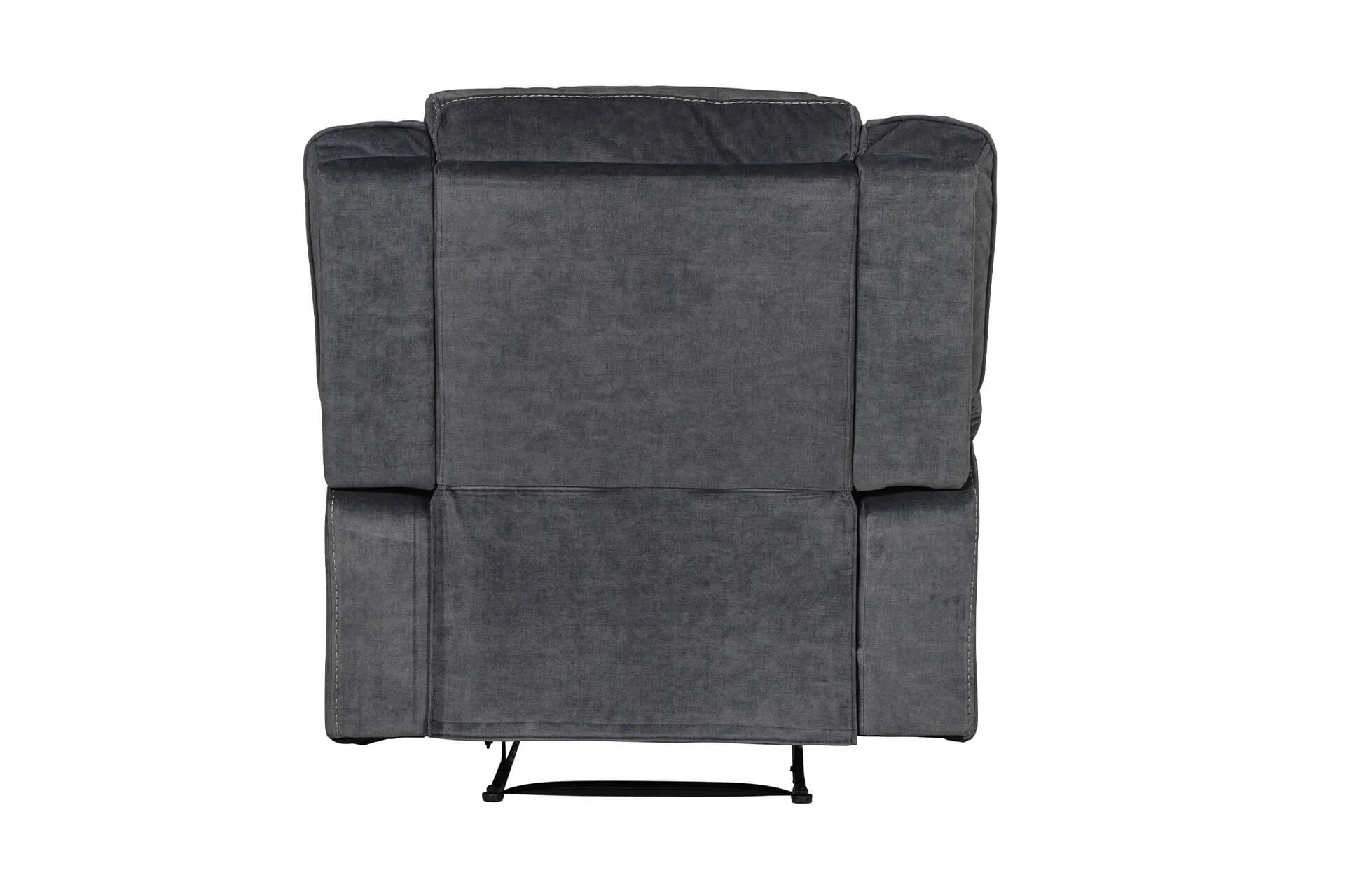 Klayton 1 Seater Manual Recliner – Charcoal with Lumbar Support - Image 13